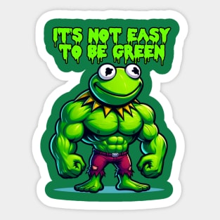 Kermit Hulk Sticker